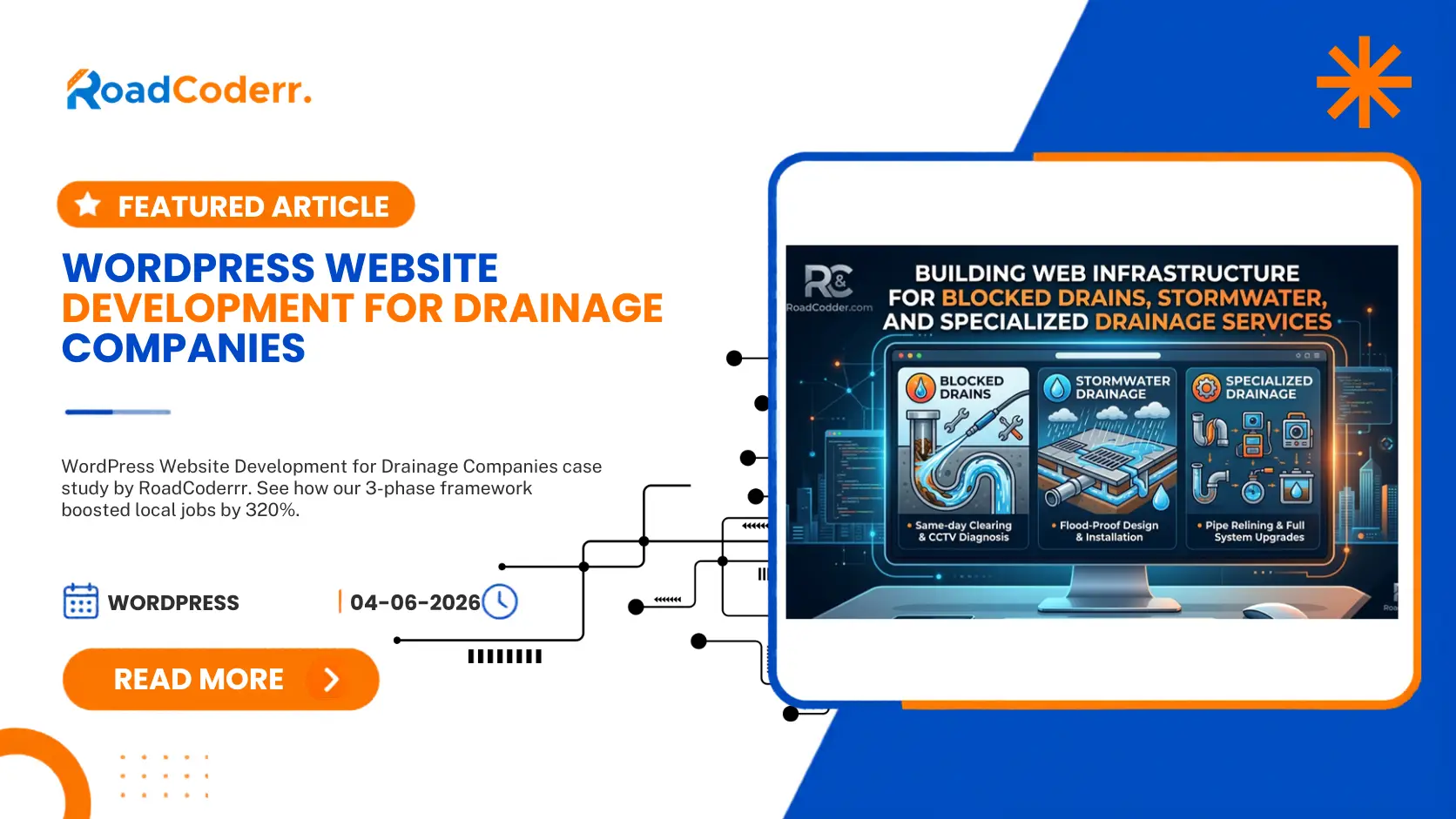 WordPress Website Development for Drainage Companies